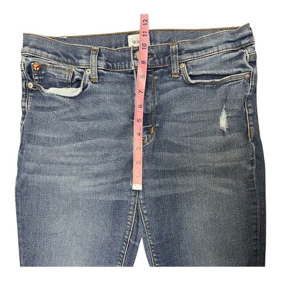 Hudson Natalie Super Skinny Jeans Size 32 Distressed Ankle Stretch Worn In - Picture 3 of 7